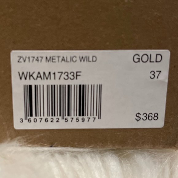 BRAND NEW Zadig & Voltaire Gold Cheetah Sneakers - Picture 5 of 5